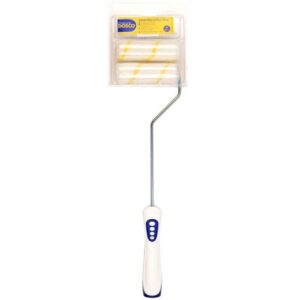 DOSCO RADIATOR WOOL ROLLER WITH HANDLE AND REPLACEMENT SLEEVE 4"