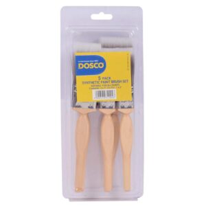 SYNTHETIC PAINT BRUSH SET- 5 PIECE