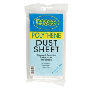 DOSCO POLYTHENE DUST SHEET 12FT X 9FT