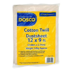 DOSCO COTTON TWILL DUST SHEET 12FT X 9FT