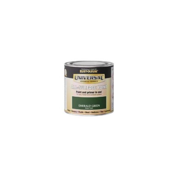 RUSTOLEUM UNIVERSAL ALL SURFACE PAINT GLOSS EMERALD GREEN 250ML