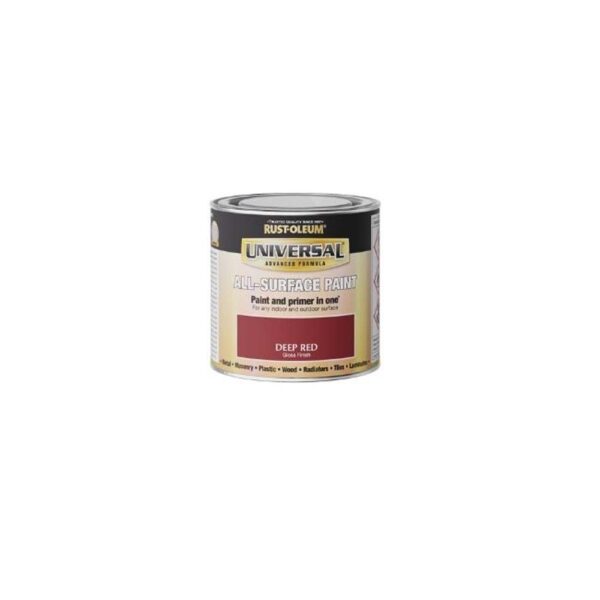 RUSTOLEUM UNIVERSAL ALL SURFACE PAINT GLOSS DEEP RED 250ML