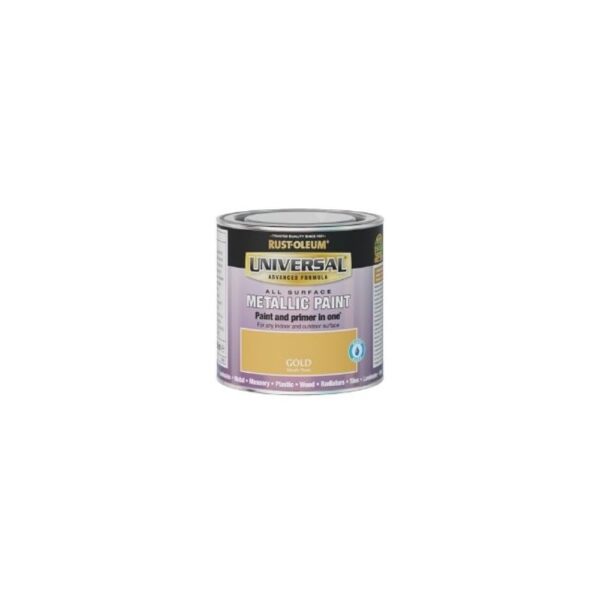 RUSTOLEUM UNIVERSAL ALL SURFACE METALLIC PAINT GOLD 250ML