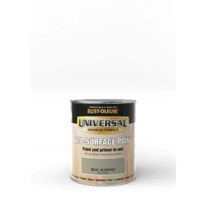 RUSTOLEUM UNIVERSAL ALL SURFACE PAINT GLOSS REAL ALMOND 750ML