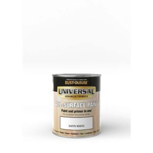 RUSTOLEUM UNIVERSAL ALL SURFACE PAINT SATIN WHITE 750ML