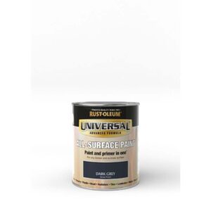 RUSTOLEUM UNIVERSAL ALL SURFACE PAINT GLOSS DARK GREY 750ML