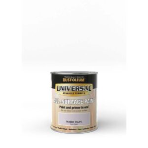 RUSTOLEUM UNIVERSAL ALL SURFACE PAINT SATIN WARM TAUPE 750ML