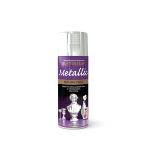 RUSTOLEUM METALLIC BRILLIANT CHROME SPRAY PAINT 400ML