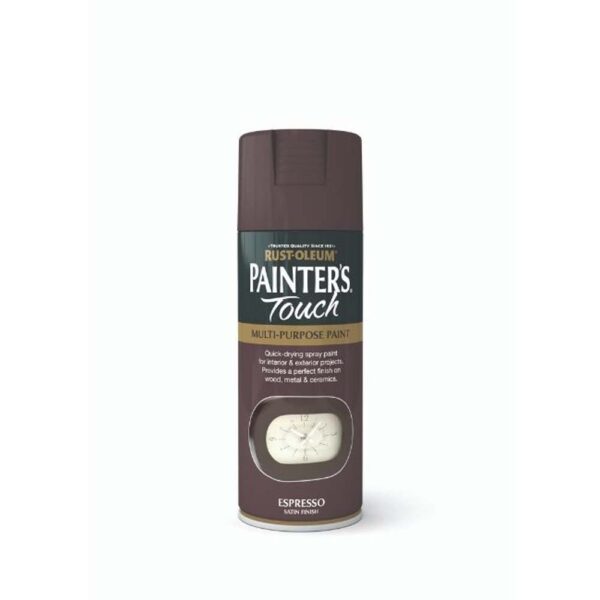 RUSTOLEUM PAINTERS TOUCH SPRAY PAINT SATIN ESPRESSO 400ML