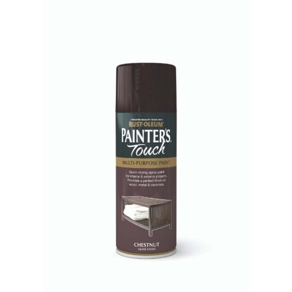 RUSTOLEUM PAINTERS TOUCH SPRAY PAINT GLOSS CHESTNUT 400ML