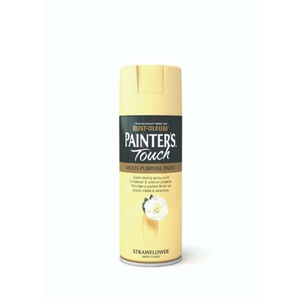 RUSTOLEUM PAINTERS TOUCH SPRAY PAINT SATIN STRAWFLOWER 400ML