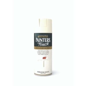 RUSTOLEUM PAINTERS TOUCH SPRAY PAINT SATIN HEIRLOOM WHITE 400ML