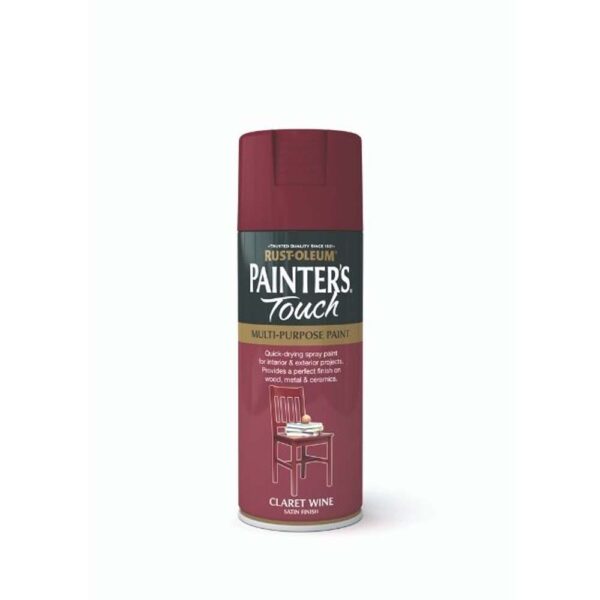 RUSTOLEUM PAINTERS TOUCH SPRAY PAINT SATIN CLARET WINE 400ML
