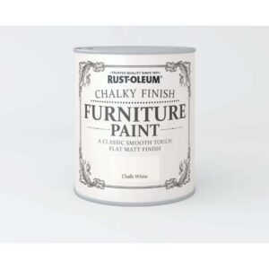 RUSTOLEUM CHALKY FINISH FURNITURE PAINT CHALK WHITE 750ML