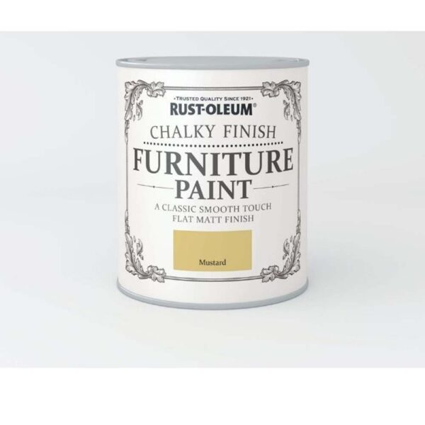 RUSTOLEUM CHALKY FINISH FURNITURE PAINT MUSTARD 750ML