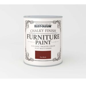 RUSTOLEUM CHALKY FINISH FURNITURE PAINT FIRE BRICK 750ML