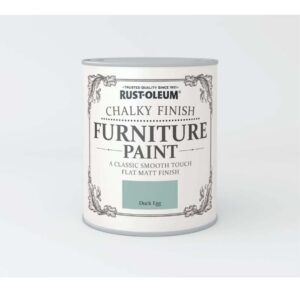 RUSTOLEUM CHALKY FINISH FURNITURE PAINT DUCK EGG 750ML