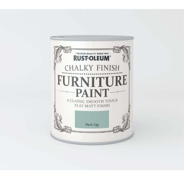 RUSTOLEUM CHALKY FINISH FURNITURE PAINT DUCK EGG 750ML