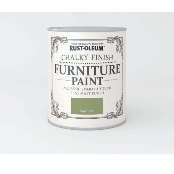 RUSTOLEUM CHALKY FINISH FURNITURE PAINT SAGE GREEN 750ML