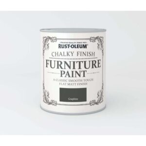 RUSTOLEUM CHALKY FINISH FURNITURE PAINT GRAPHITE 750ML
