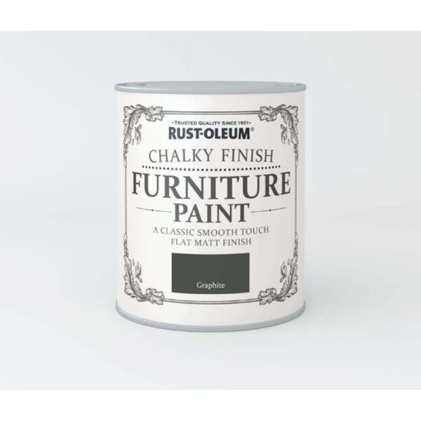 RUSTOLEUM CHALKY FINISH FURNITURE PAINT GRAPHITE 750ML