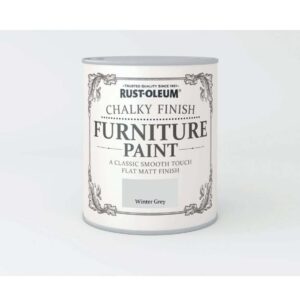 RUSTOLEUM CHALKY FINISH FURNITURE PAINT WINTER GREY 750ML