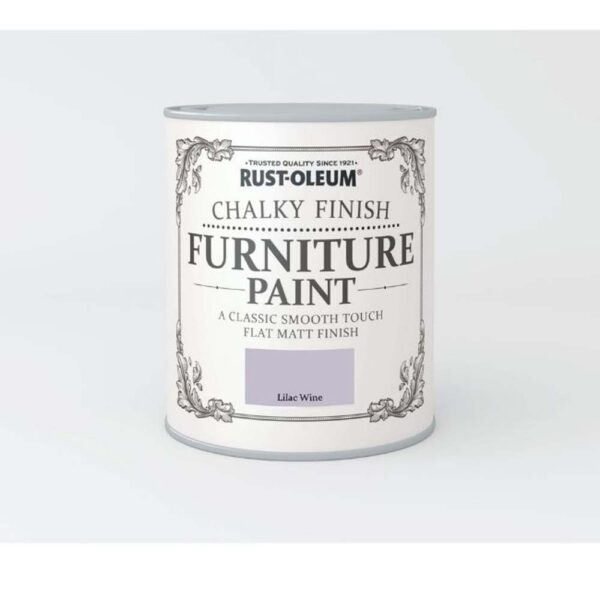 RUSTOLEUM CHALKY FINISH FURNITURE PAINT LILAC WINE 750ML
