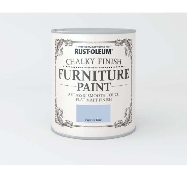 RUSTOLEUM CHALKY FINISH FURNITURE PAINT POWDER BLUE 750ML