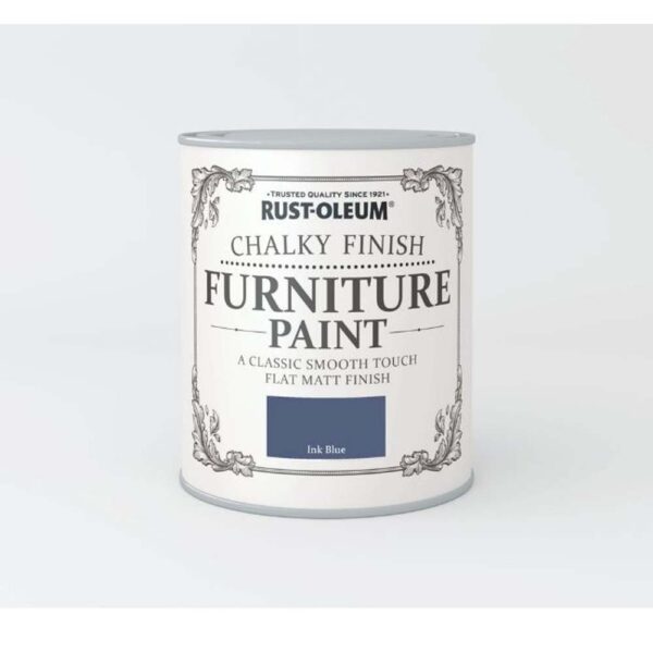 RUSTOLEUM CHALKY FINISH FURNITURE PAINT INK BLUE 750ML