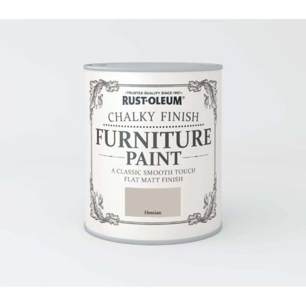 RUSTOLEUM CHALKY FINISH FURNITURE PAINT HESSIAN 750ML