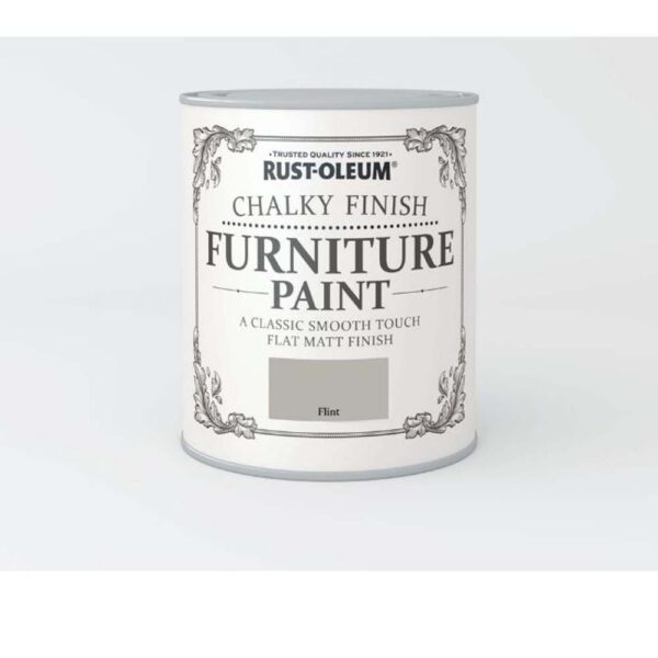 RUSTOLEUM CHALKY FINISH FURNITURE PAINT FLINT 750ML