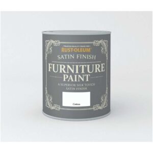 RUSTOLEUM SATIN FINISH FURNITURE PAINT COTTON 750ML