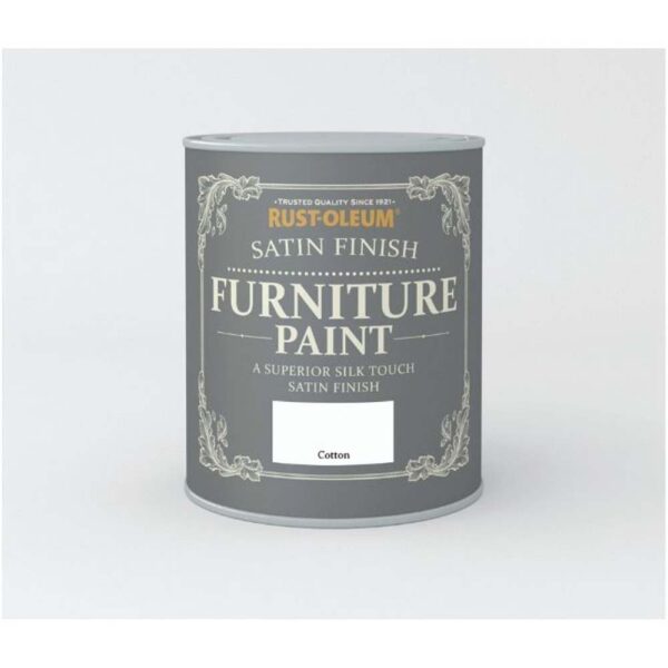 RUSTOLEUM SATIN FINISH FURNITURE PAINT COTTON 750ML
