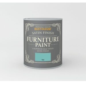 RUSTOLEUM SATIN FINISH FURNITURE PAINT TEAL 750ML