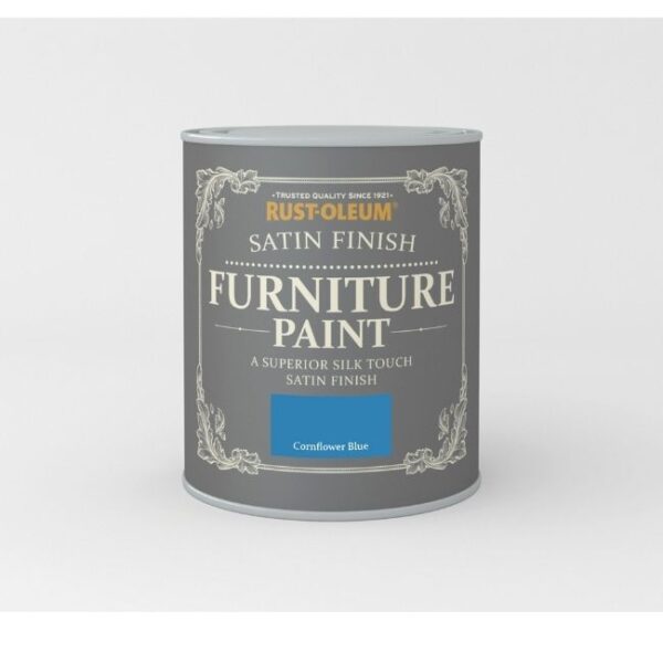 RUSTOLEUM SATIN FINISH FURNITURE PAINT CORNFLOWER BLUE 750ML