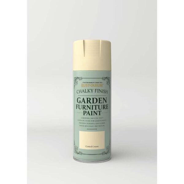 RUSTOLEUM GARDEN FURNITURE SPRAY PAINT CLOTTED CREAM 400ML