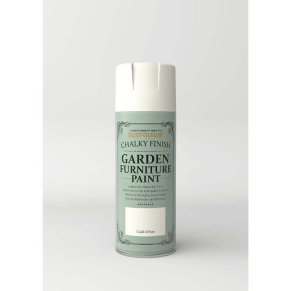 RUSTOLEUM GARDEN FURNITURE SPRAY PAINT CHALK WHITE 400ML