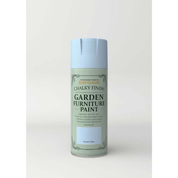 RUSTOLEUM GARDEN FURNITURE SPRAY PAINT POWDER BLUE 400ML
