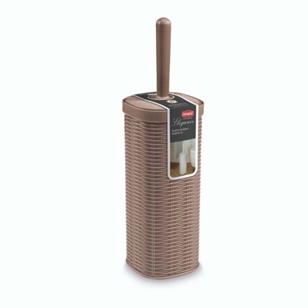 ELEGANCE TOILET BRUSH AND HOLDER BROWN