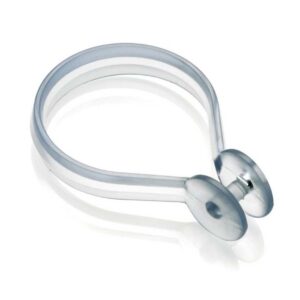 CROYDEX SHOWER CURTAIN BUTTON RINGS CLEAR