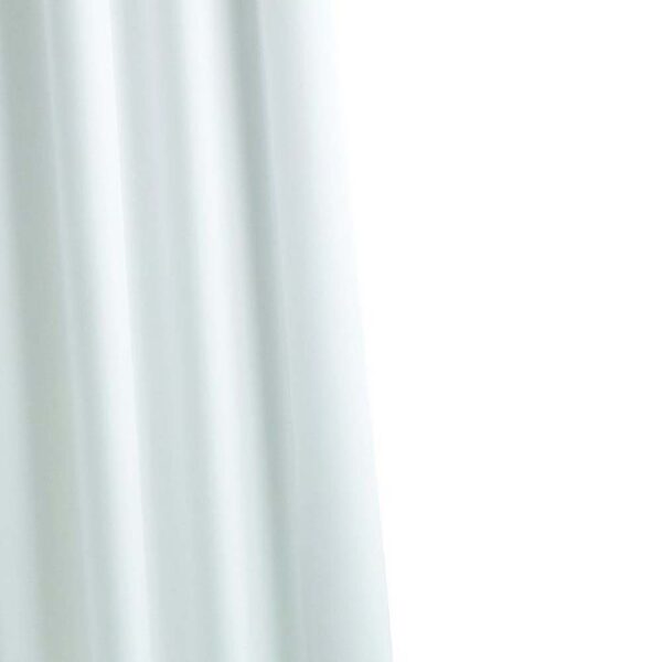 CROYDEX PLAIN TEXTILE SHOWER CURTAIN WHITE