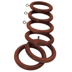 DEVIELLE ESSENTIAL CURTAIN RINGS OAK