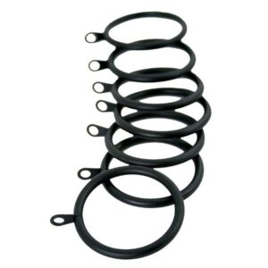 DEVIELLE CLASSIC CURTAIN BLACK IRON RINGS