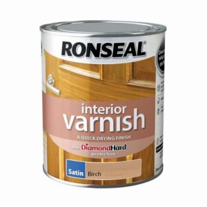 RONSEAL INTERIOR VARNISH SATIN BIRCH 750ML