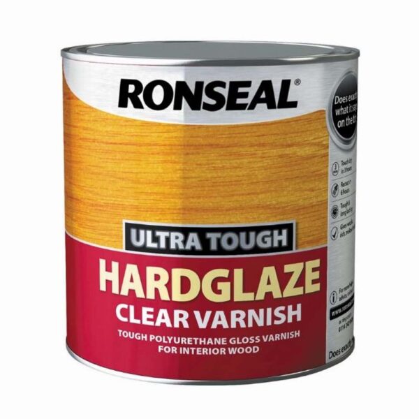 RONSEAL HARDGLAZE CLEAR VARNISH 2.5LTR