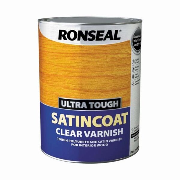 RONSEAL SATINCOAT CLEAR VARNISH 5LTR