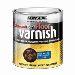 RONSEAL DIAMOND HARD FLOOR VARNISH CLEAR RICH MELLOW SATIN 2.5LTR