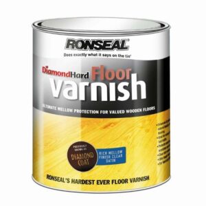 RONSEAL DIAMOND HARD FLOOR VARNISH CLEAR RICH MELLOW SATIN 5LTR