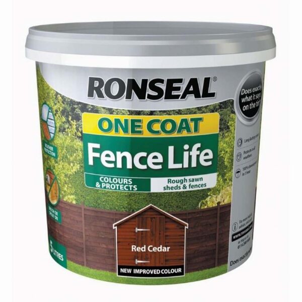 RONSEAL FENCE LIFE RED CEDAR 5LTR