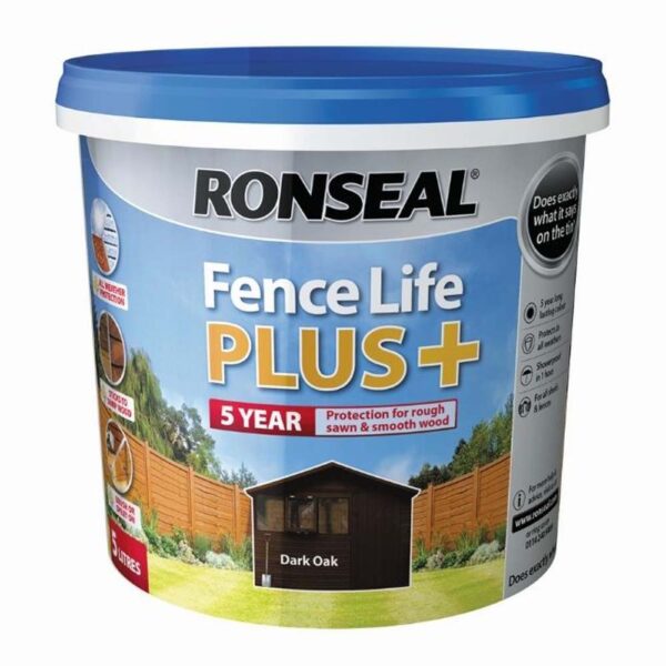 RONSEAL FENCE LIFE PLUS DARK OAK 5LTR
